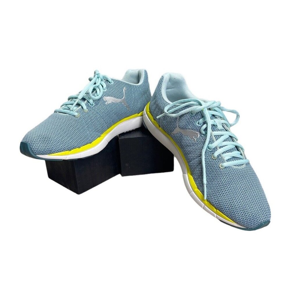 Woman's Puma Blue Gray/ Yellow Athletic Shoes Sneaker FTWRF/FVNSJ  Size 9